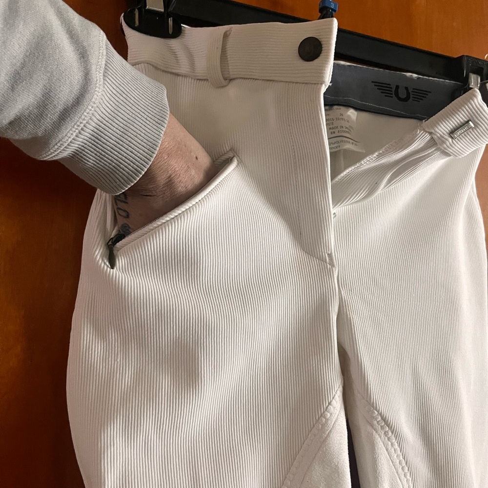 White FULL SEAT riding pants (BRAND NEW) - Picture 7 of 9